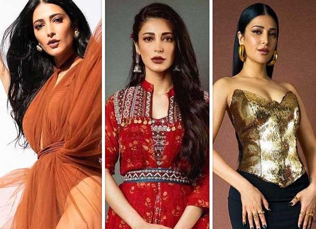 From Orange Gowns to Gold Glam: Viral post shows how Shruti Haasan quietly sets fashion trends