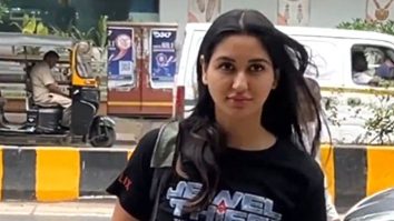 Nikita Dutta wears her movie T shirt to gym