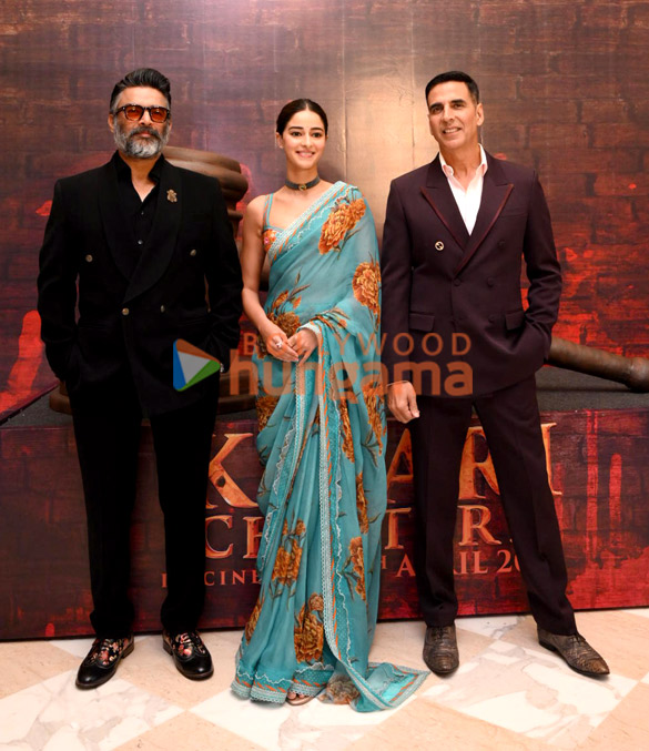 Photos: Akshay Kumar, Ananya Panday and R. Madhavan snapped at Kesari 2 trailer launch in Delhi