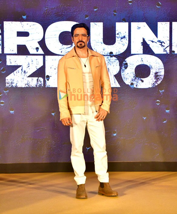 photos emraan hashmi saie tamhankar zoya hussain and others snapped at the trailer launch of ground zero 5