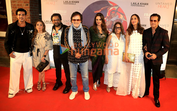 photos kajol alaya f raveena tandon and others attend laila khan furniturewallas art exhibition untamed heart 4