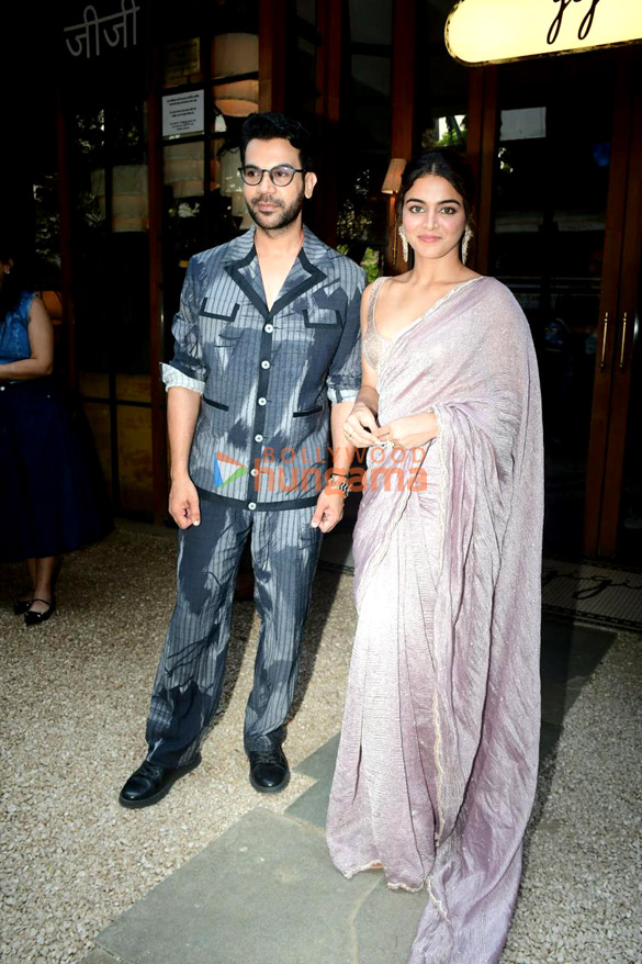 photos rajkummar rao and wamiqa gabbi snapped promoting bhool chuk maaf at gigi restaurant in bandra 3