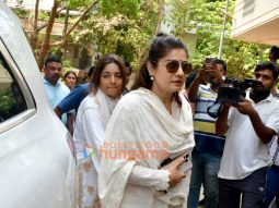 Photos: Raveena Tandon snapped at Manoj Kumar’s residence