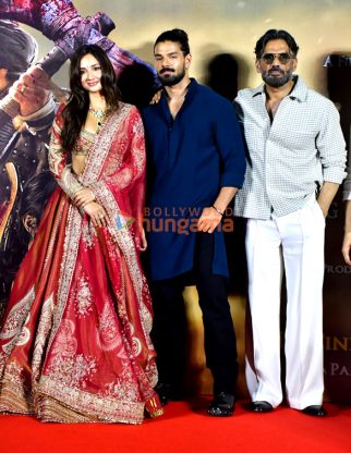 Photos: Sooraj Pancholi, Suniel Shetty, Akanksha Sharma and others grace the trailer launch of Kesari Veer