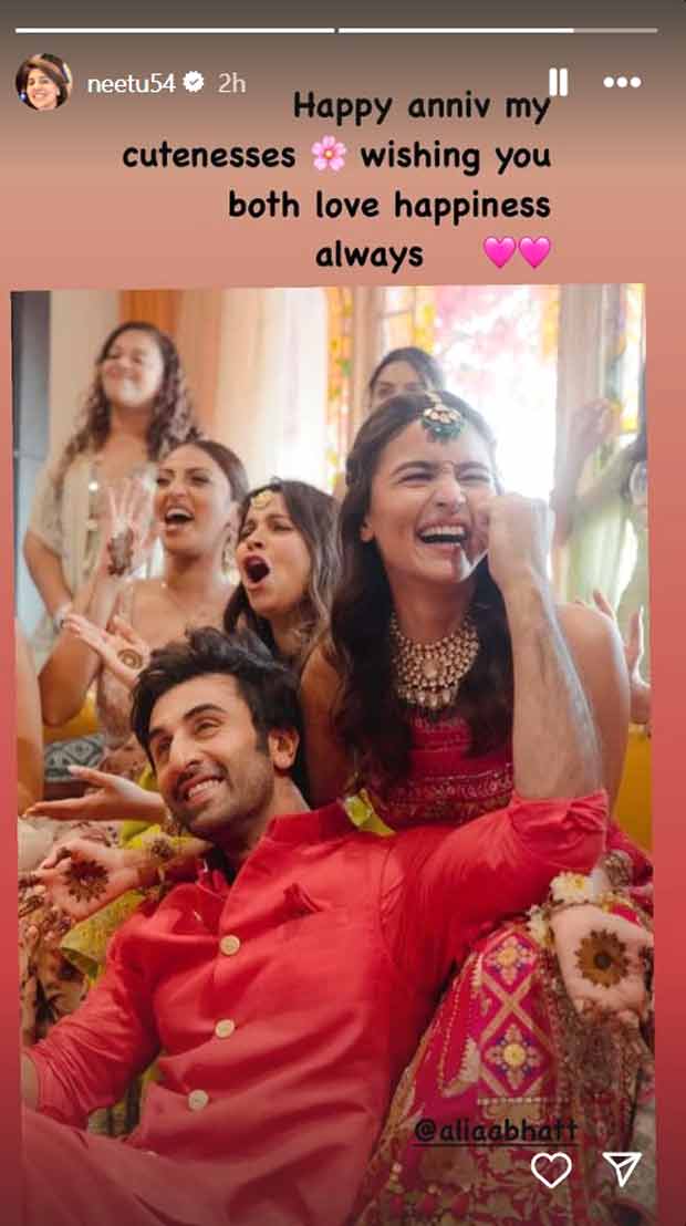 Neetu Kapoor shares adorable throwback from Ranbir Kapoor and Alia Bhatt’s mehendi, wishes them love on their 3rd anniversary