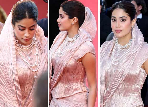 Janhvi Kapoor makes Cannes debut in Tarun Tahiliani's handwoven Banarasi ensemble
