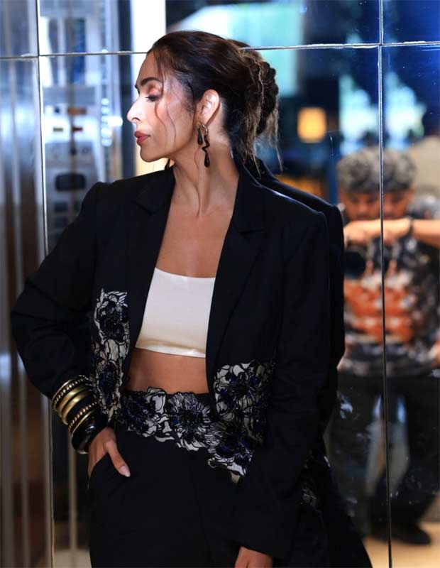 Malaika Arora stuns in Rs 85,000 AK-OK co-ord featuring sculpted silhouette and statement florals
