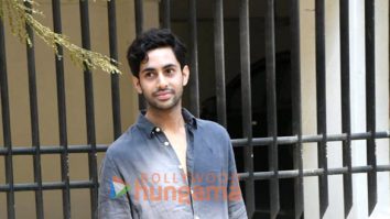 Photos: Agastya Nanda and Naomika Saran snapped outside Maddock Films office in Santacruz