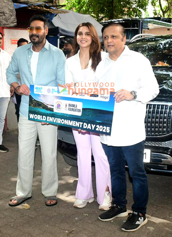 photos ajay devgn and sharvari snapped at announcement of world environment day 2025 campaign 2