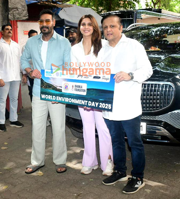 photos ajay devgn and sharvari snapped at announcement of world environment day 2025 campaign 6