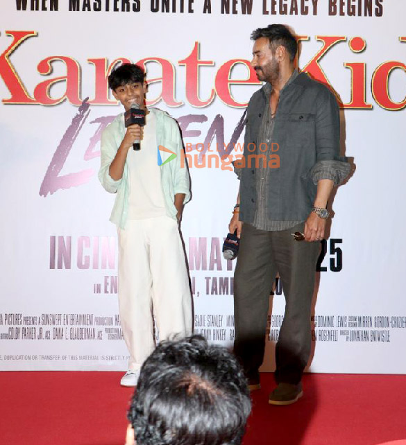 photos ajay devgn and yug devgan grace the trailer launch of karate kid legends 1