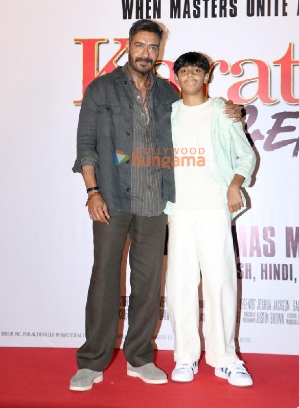 photos ajay devgn and yug devgan grace the trailer launch of karate kid legends 3