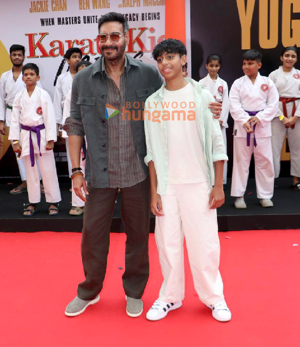 Photos: Ajay Devgn and Yug Devgan grace the trailer launch of Karate Kid: Legends Photos: Ajay Devgn and Yug Devgan grace the trailer launch of Karate Kid: Legends