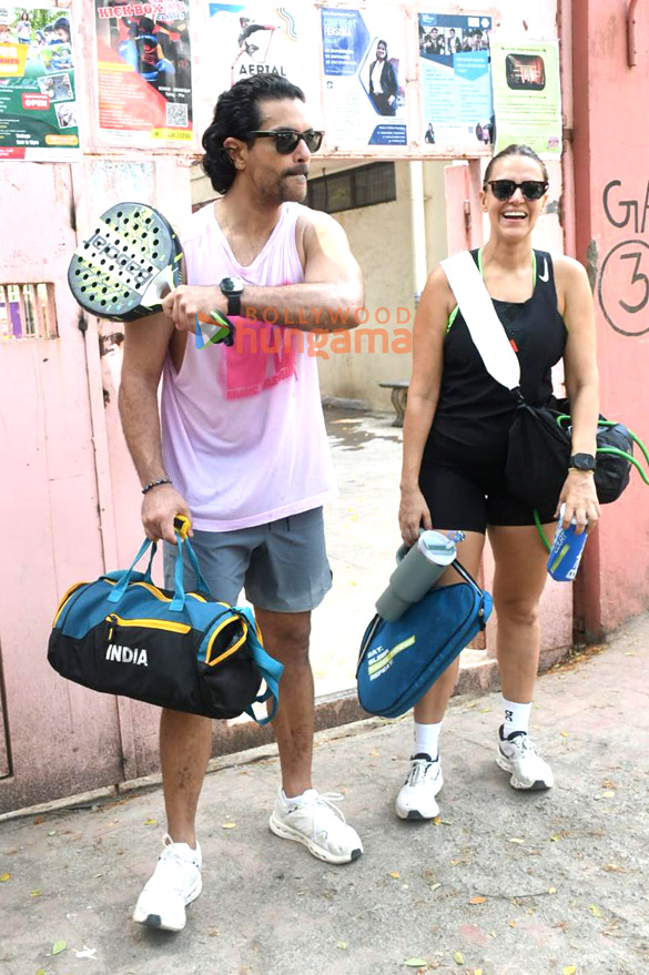 photos neha dhupia and angad bedi snapped in khar 4