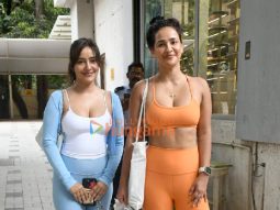 Photos: Neha Sharma and Aisha Sharma snapped outside a gym in Bandra Photos: Neha Sharma and Aisha Sharma snapped outside a gym in Bandra