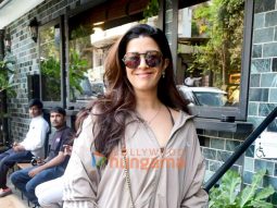 Photos: Nimrat Kaur snapped outside a cafe in Bandra