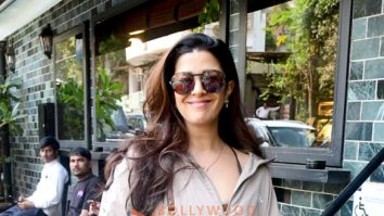 Photos: Nimrat Kaur snapped outside a cafe in Bandra