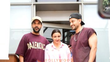Photos: Rajkummar Rao, Soha Ali Khan, Kunal Kemmu snapped outside a restaurant in Bandra