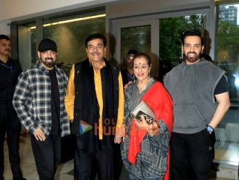 Photos: Shatrughan Sinha, Poonam Sinha, Luv Sinha & Kussh Sinha snapped at House of Creativity x Designera Art Show | Parties & Events