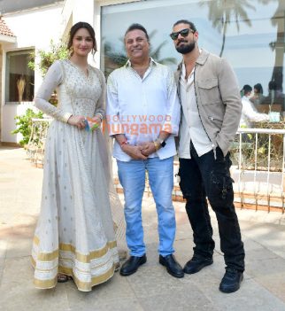 Photos: Sooraj Pancholi, Aakanksha Sharma and Kanubhai Chauhan snapped promoting Kesari Veer