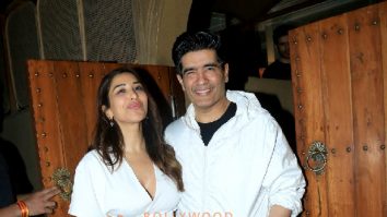 Photos: Sophie Choudry, Manish Malhotra and Karan Tacker snapped in Bandra