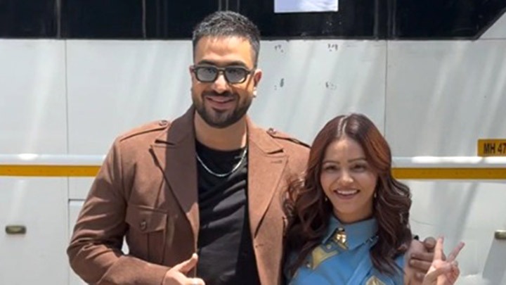 Rubina Dilaik & Aly Goni’s fun chitchat while they pose for media