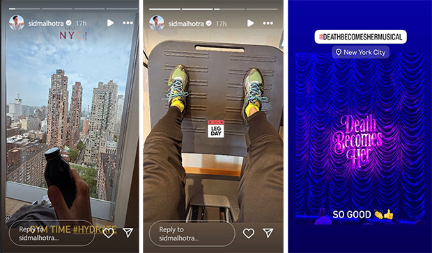 Sidharth Malhotra shares glimpses from NYC ahead of MET Gala debut of Kiara Advani