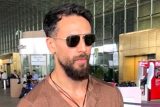 Tiger Shroff in brown monochrome papped at the airport