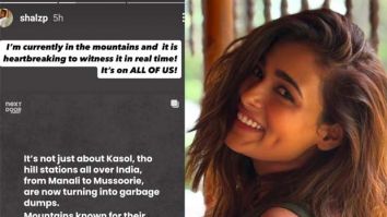 Shalini Pandey raises her voice against mountain garbage while shooting for Rahu Ketu in Kasol