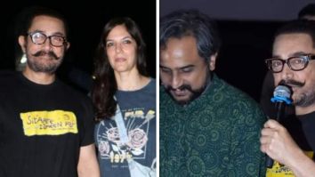 Aamir Khan along with girlfriend Gauri Spratt and Sitaare Zameen Par cast surprise fans with theatre visit, watch