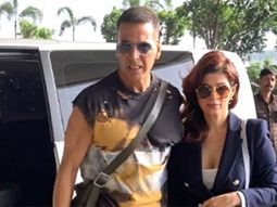 Akshay Kumar & Twinkle Khanna papped at the airport looks like a family vacation