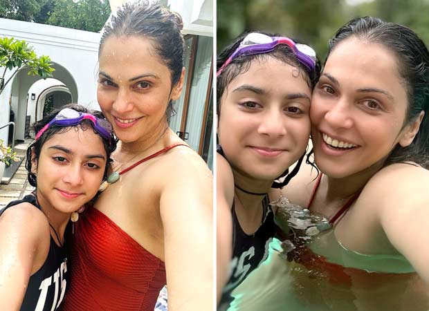 Isha Koppikar enjoys a fun mother daughter getaway in Kasargod, Kerala