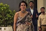 Kajol spotted in a beautiful saree this monsoon