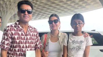 Manoj Bajpayee papped with family at the airport