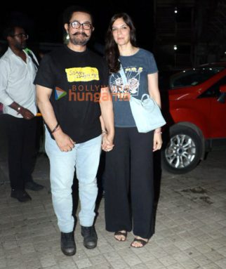 Photos: Aamir Khan, Gauri Spratt and team Sitaare Zameen Par snapped at Juhu PVR