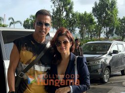 Photos: Akshay Kumar and Twinkle Khanna snapped at the airport
