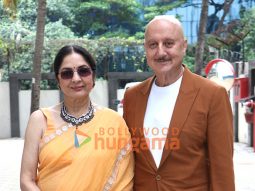 Photos: Anupam Kher and Neena Gupta snapped at the T-Series office to promote their film Metro… In Dino