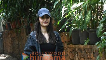 Photos: Manushi Chhillar snapped after a photo shoot in Bandra