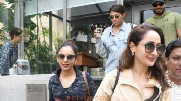 Photos: Rakul Preet Singh and Pragya Jaiswal spotted outside a cafe in Bandra