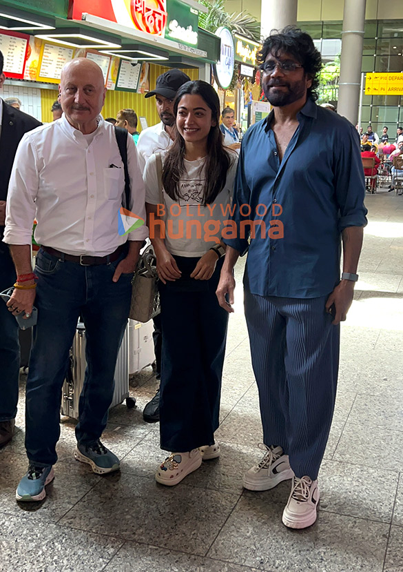 Photos: Rashmika Mandanna, Nagarjuna and Anupam Kher snapped at the airport Photos: Rashmika Mandanna, Nagarjuna and Anupam Kher snapped at the airport
