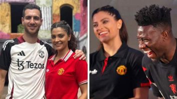 Saiyami Kher bonds with Manchester United stars during their visit to Mumbai