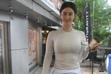 Giorgia Andriani spotted grabbing a quick coffee