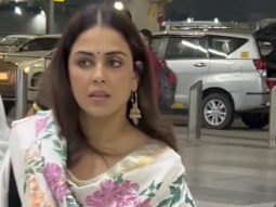 Looks like Genelia Deshmukh is rushing for her flight