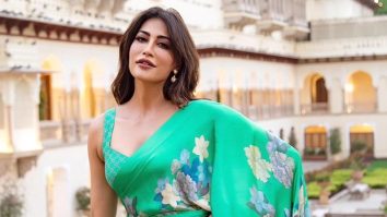 Chitrangda Singh radiates timeless elegance in regal green saree amid majestic palace backdrop