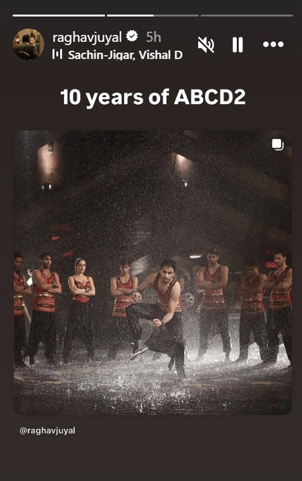 Raghav Juyal celebrates 10 years of ABCD 2 with a heartfelt tribute and BTS video; watch