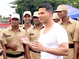 Varun Dhawan’s fun workout sesh with Indian soldiers
