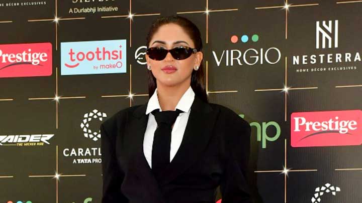 Conquering the world vibe! Krystle D’Souza at Bollywood Hungama’s Style Icon Panel