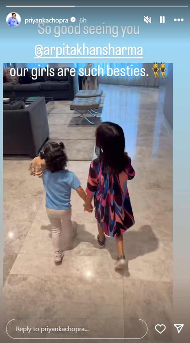 Priyanka Chopra shares adorable playdate video of daughter Malti with Arpita Khan Sharma’s daughter Ayat