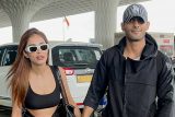 Prateik Babbar with wife Priya Banerjee papped at the airport