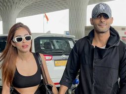 Prateik Babbar with wife Priya Banerjee papped at the airport